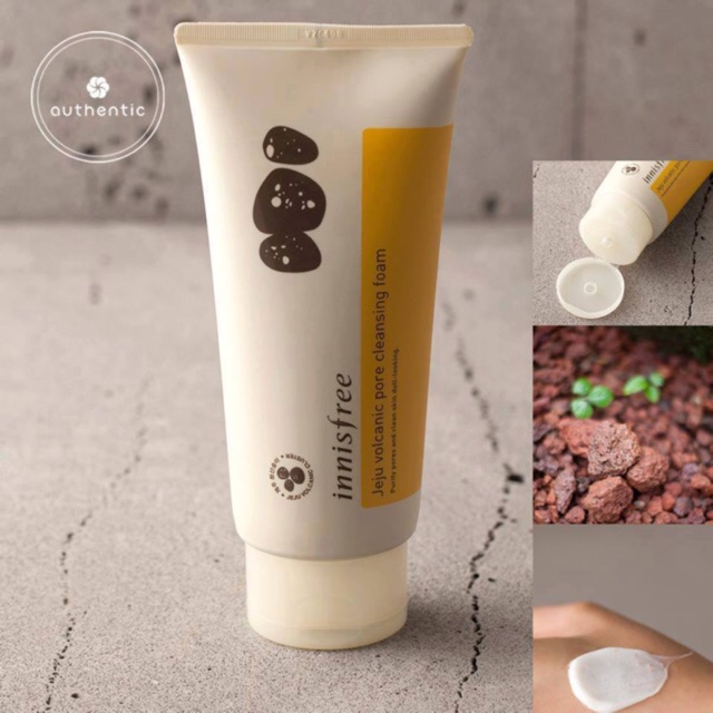 Sữa Rửa Mặt FREESHIP Sữa Rửa Mặt Jeju Volcanic Pore Innisfree giảm mụn loại bỏ bã nhờn 150ml