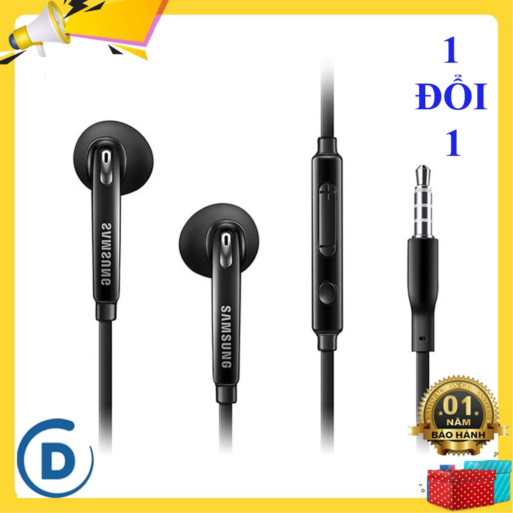 [Tặng Túi Đựng] Tai Nghe Nhét Tai Samsung Bass Hay Chân Tròn 3.5mm In-ear  Tương Thích Với Điên Thoại Samsung, Oppo, Xia