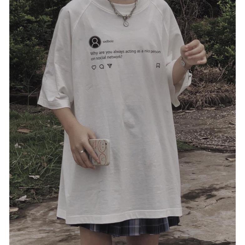 Áo Thun Sad Boiz Sadtagramtee Logo Nam Nữ Áo Thunn Tay Lỡ Sadboiz Unisex Ulzzang Hot