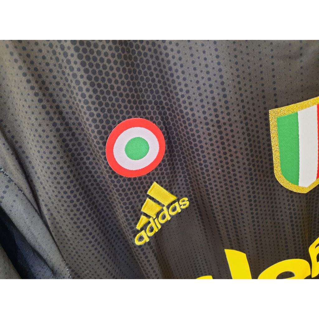 Áo Fan Juventus đen hàng thái đầy đủ logo