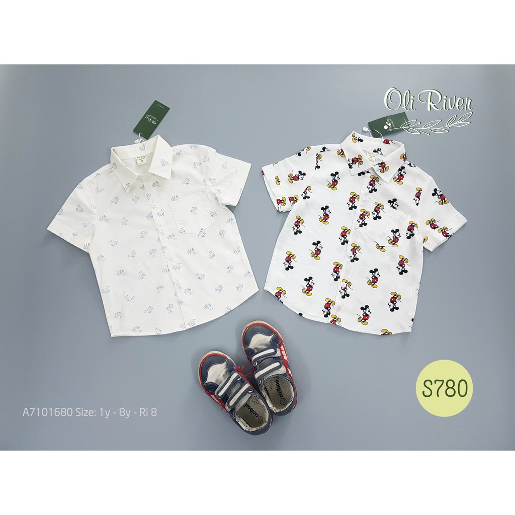 Aó sơ mi bé trai 1-10 tuổi