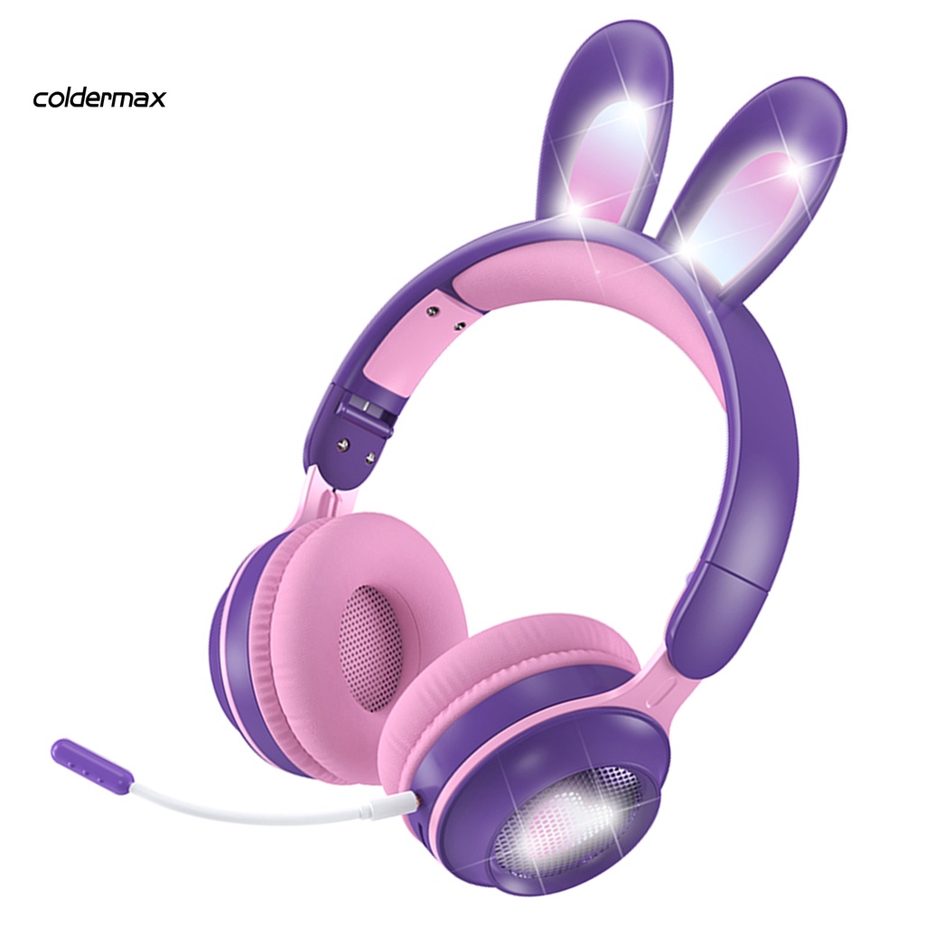 Tai nghe gập gọn hình tai thỏ đáng yêu nhẹ nhàng 3.5mm