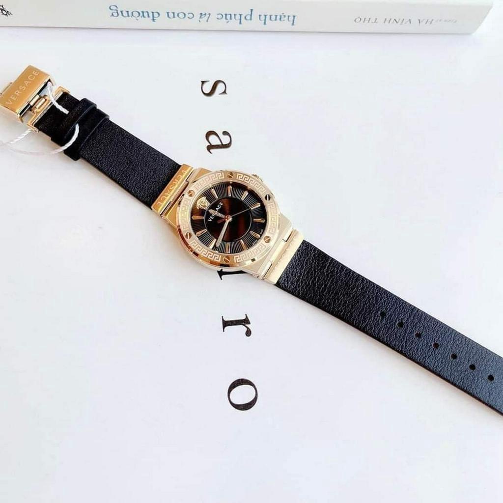 Đồng Hồ Nữ Dây Da Vers.a.c.e Geca Logo,Size:36mm Full Box Hãng,Phiên Bản Sang Trọng Đầy Quyền Lực