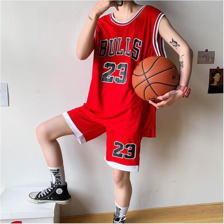 Áo ba lỗ nam form rộng thời trang bóng rổ số 23 ( 3 màu đen, đỏ, trắng) guzfashion ་