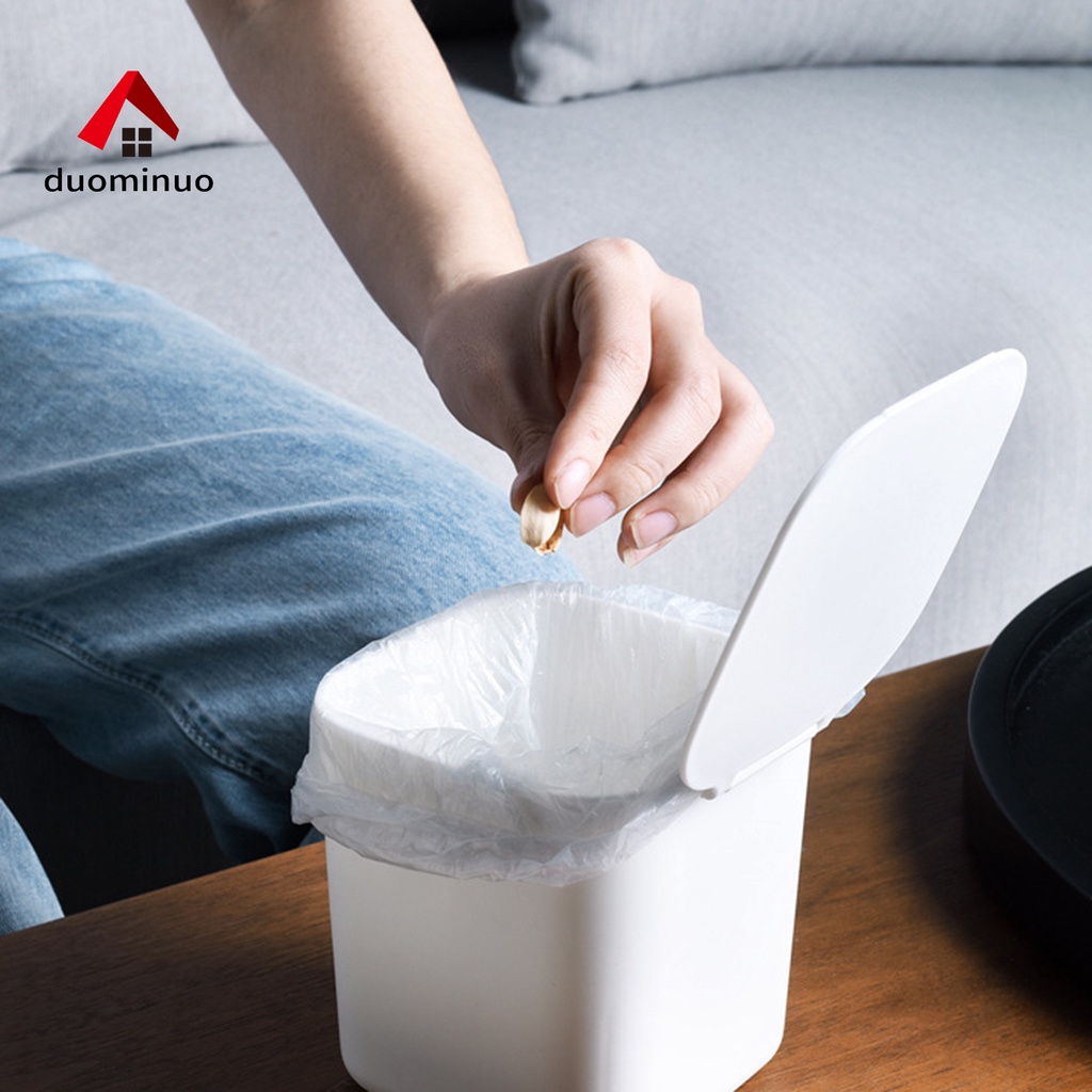 Giá Đỡ Thùng Rác Để Bàn Mini Sức Chứa Lớn Phong Cách Bắc Âu