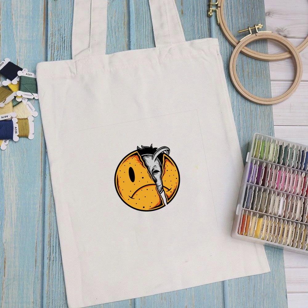 Túi vải túi Tote ART - Mẫu 2 vải canvas dày đẹp cho nữ có khóa miệng đi học đi chơi. In hình theo yêu cầu