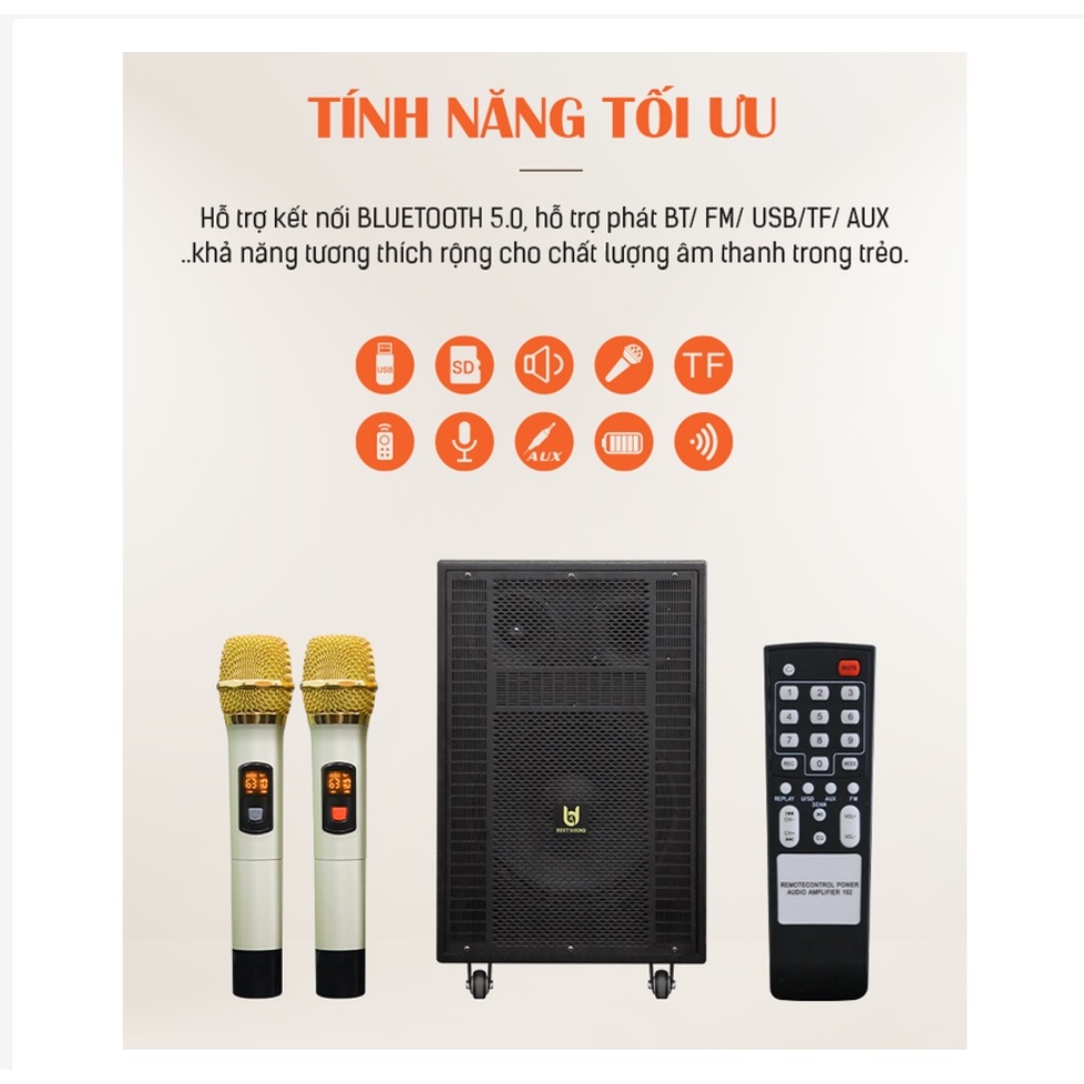Loa Karaoke Best Sound BD-8012 / Best Sound BD-V12, bảo hành 12 tháng