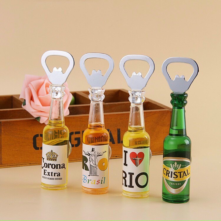Dụng cụ mở chai khui chai hình chai bia có gắn nam châm - đồ khui bia Dumi Shop