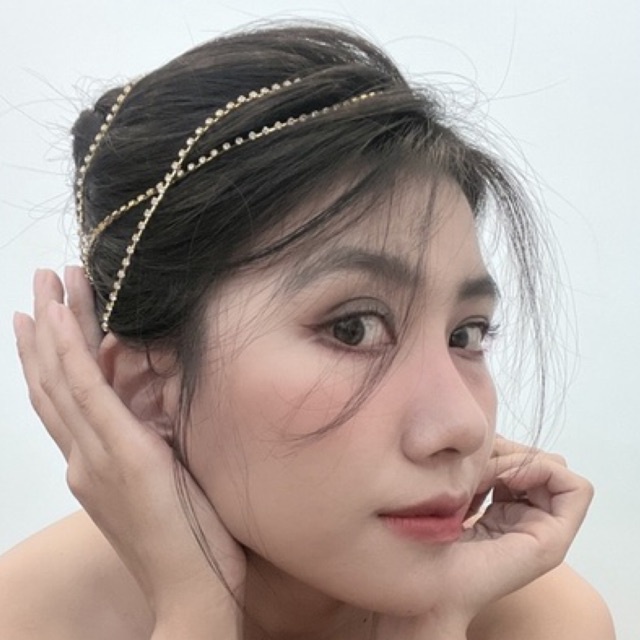 Vòng cổ lấp lánh đa năng đeo eo đeo tóc đeo cổ - Khăn turban