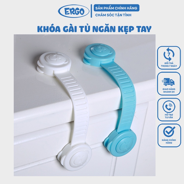 Khoá gài tủ ngăn bé bị kẹp và trầy tay