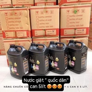 Thùng 4 can nước giặt Paris 5 lít