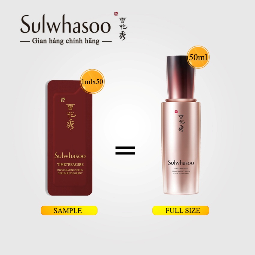 Tinh chất thông đỏ Sulwhasoo Timetreasure Renovating Serum Ex 1ml - Tinh chất Serum thông đỏ Sulwhasoo