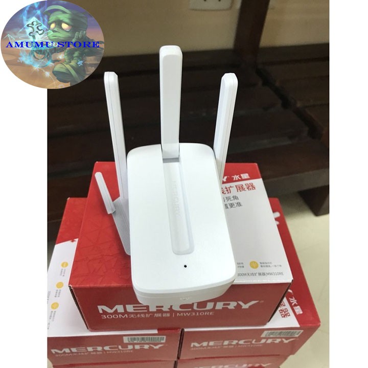 ( FREESHIP 99K ) Bộ kích sóng wifi 3 râu Mercury wireless 300Mbps cực mạnh