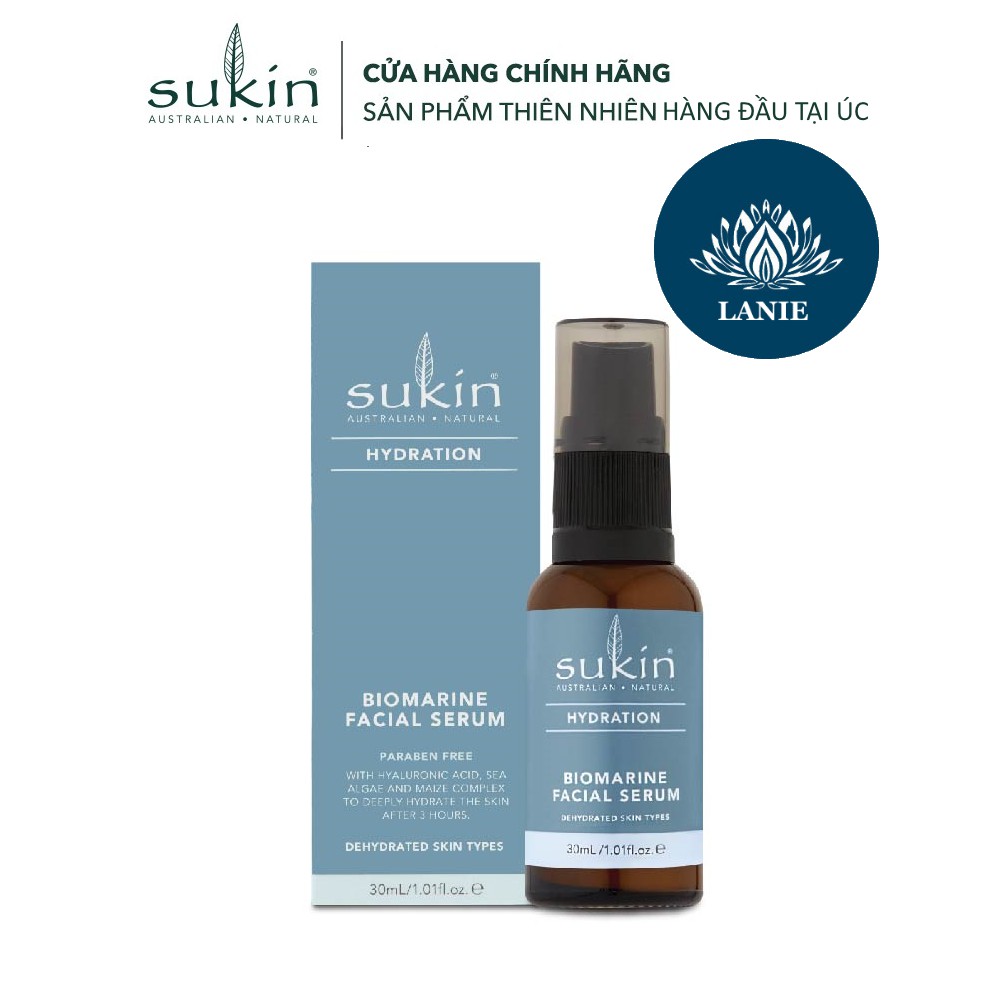 Sukin Serum Làm Đẹp Và Chống Lão Hóa Hydration Biomarine Facial Serum 30ml