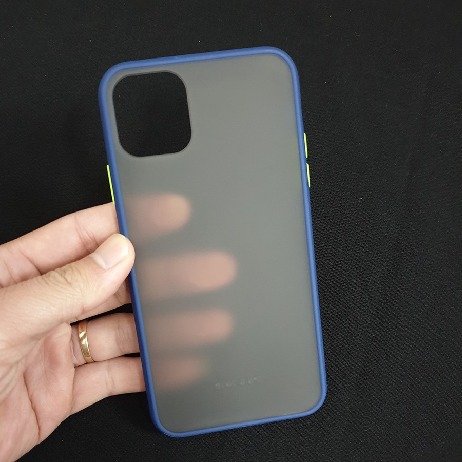 Ốp lưng Iphone 11 Pro Max 6.5 inch nhám viền màu