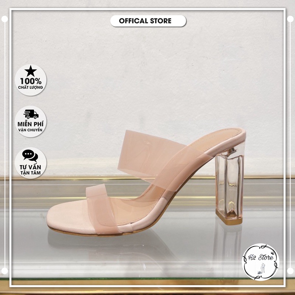 👠👟 Guốc Za.Ra quai hồng nude, gót trong 9f và 7f.  Hàng Fullbox ⚡