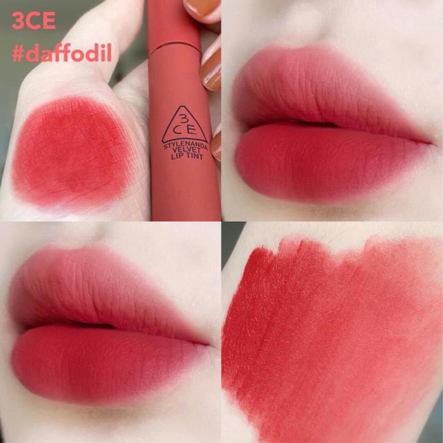 Son Kem Lì 3CE Stylenanda Velvet Lip Tint #Daffodil Màu Đỏ Đất | BigBuy360 - bigbuy360.vn