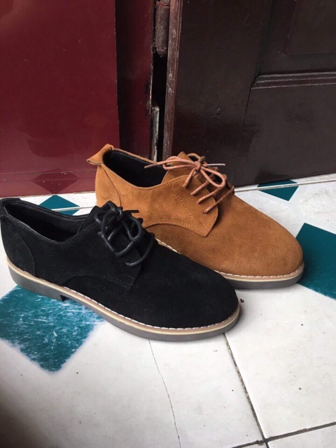 Giày oxford 2cm da lộn | BigBuy360 - bigbuy360.vn