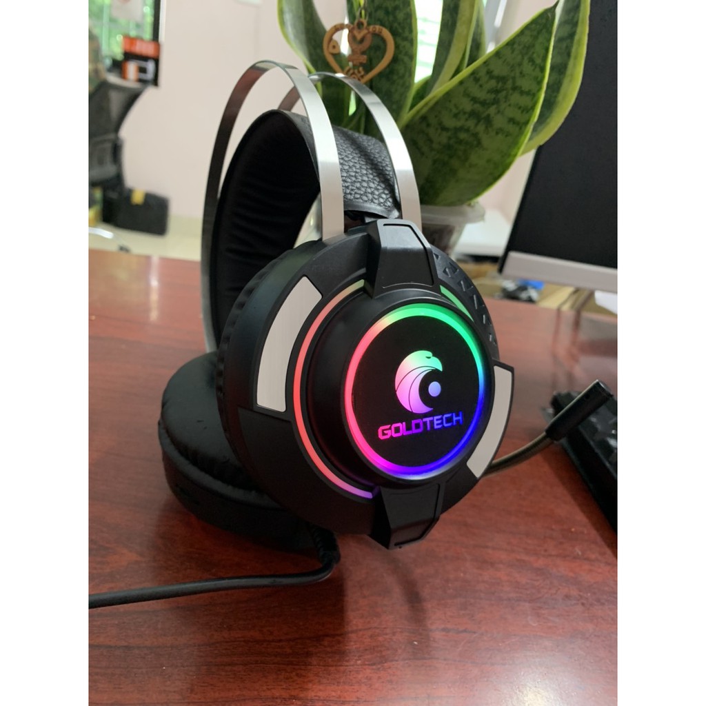 Tai nghe Goldtech LD86 âm thanh 7.1 có mic, led 7 màu
