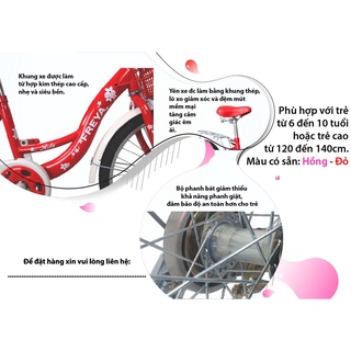 Xe Đạp Trẻ Em Freya - Ruby 20" Dành Cho Bé Gái