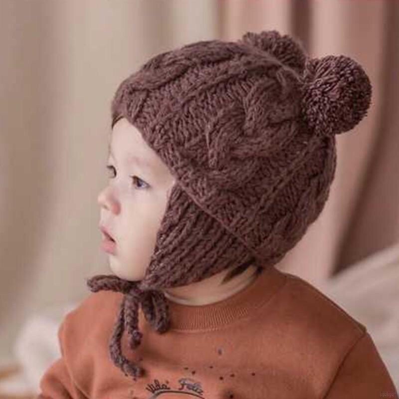 Mũ len quả bông cho bé siêu đáng yêu, hàng đẹp