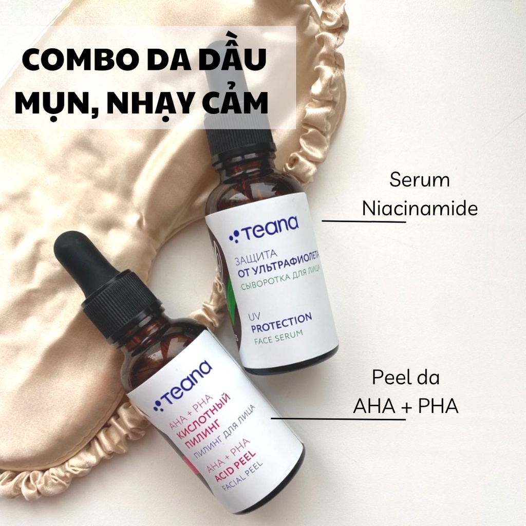 Tẩy da chết Peel da hoá học TEANA 10% AHA Glycolic Acid + 5% PHA