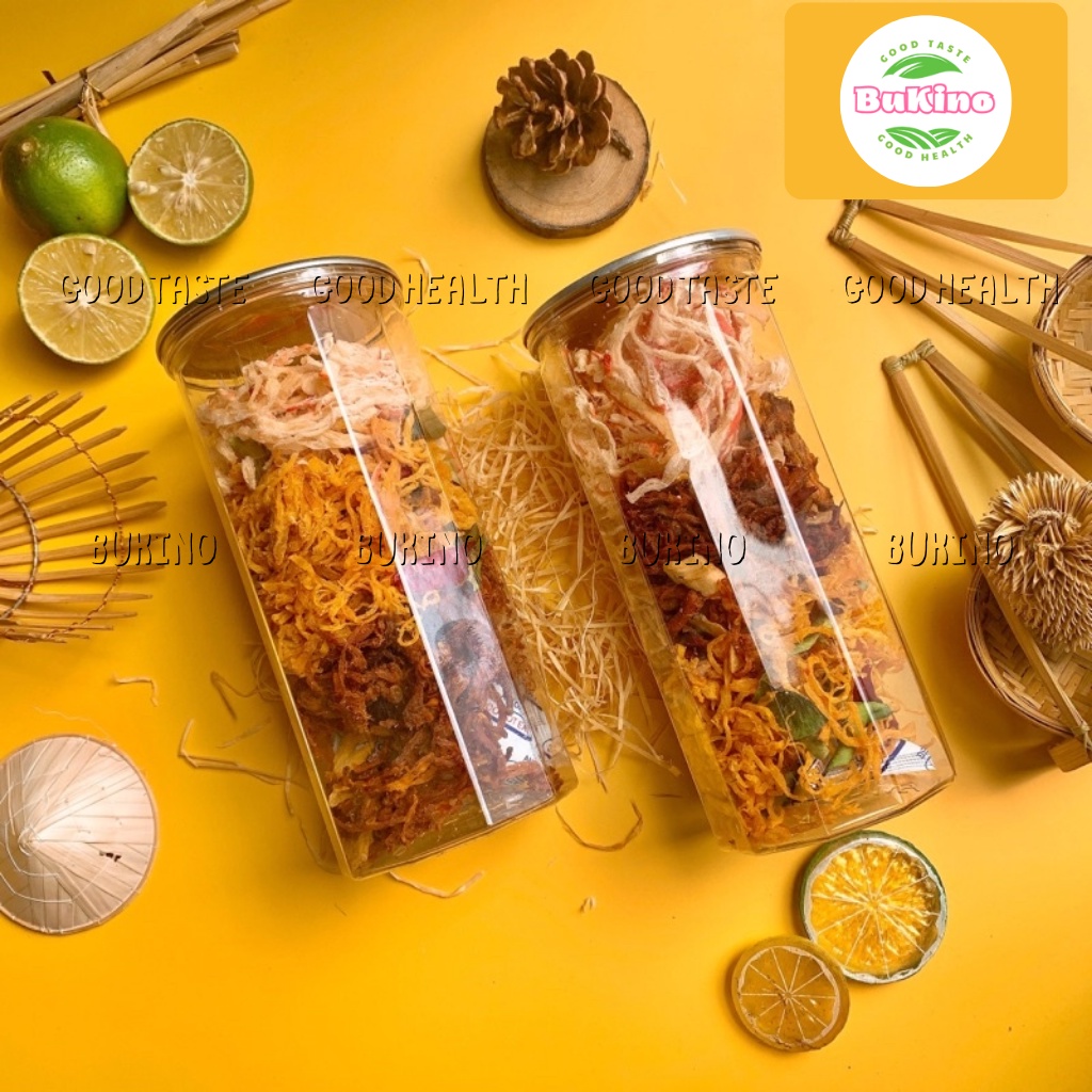 Khô heo mix khô gà, khô mực BUKINO, hộp 300g gồm 3 vị, đồ ăn vặt khô mix 3 vị Hà Nội vừa ngon vừa rẻ