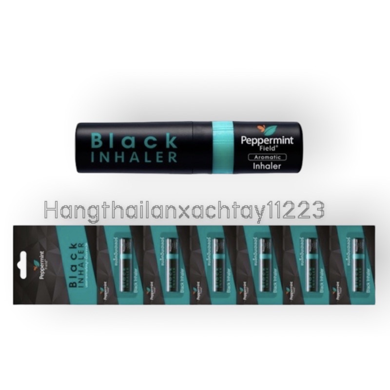 Ống Hít Thông Mũi 2 Đầu Peppermint Black Field Thái Lan