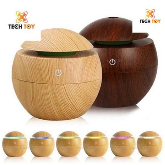 SIÊU RẺ GIÁ SỈ  Máy phun sương tạo ẩm khuếch tan tinh dầu vân gỗ ĐÀ NẴNG TECHTOY