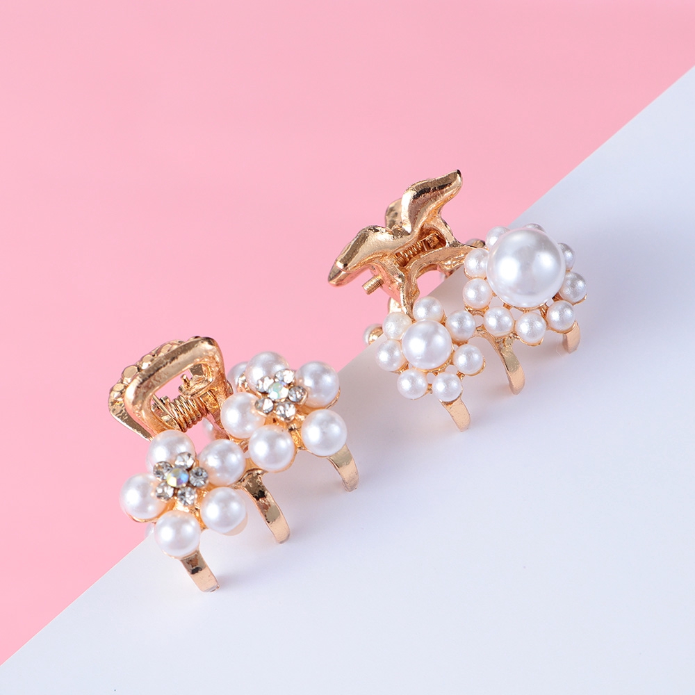 Kẹp Tóc Càng Cua Đính Ngọc Trai Thời Trang Dành Cho Nữ