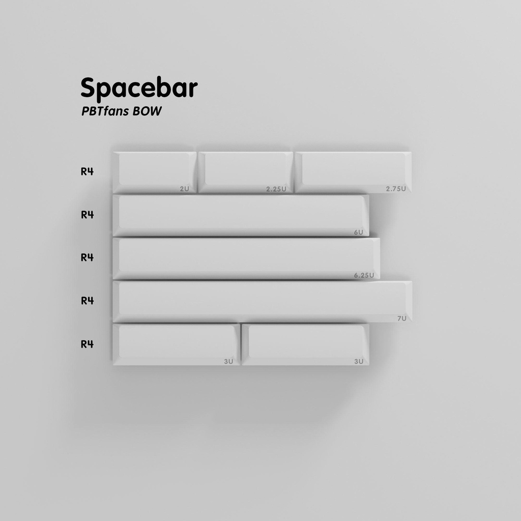 PBTfans BOW | Nút nhựa bàn phím cơ