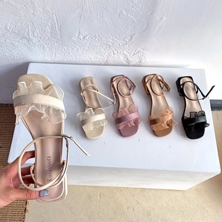 Giày Sandal Nữ Đế Thấp Thời Trang Hàn