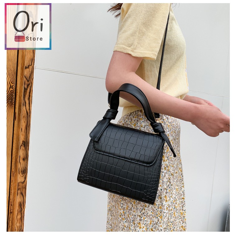 Túi đeo chéo nữ đi chơi dễ thương, da mềm cao cấp, kiểu dáng hộp đứng mới lạ thời trang Hàn Quốc trợ giá rẻ ORI T001 | BigBuy360 - bigbuy360.vn