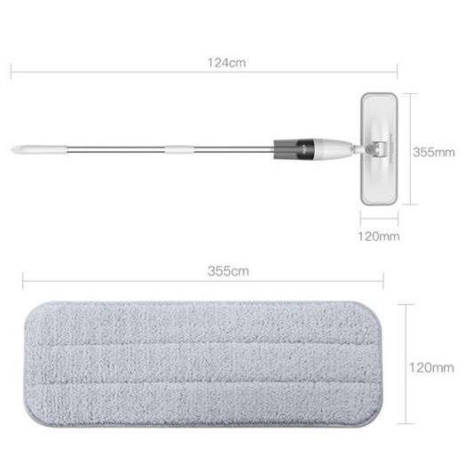 Cây lau nhà phun sương thông minh AURORA lau dọn dễ dàng 3 trong 1 đầu xoay 360 độ cao cấp siêu thấm hút
