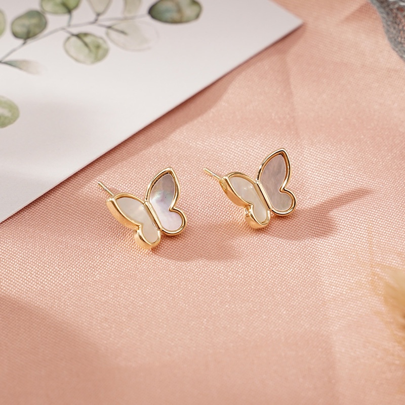 [Quà Tặng Valentine] Vòng cổ Mặt Hình Bướm Màu Trắng Phong Cách Hàn Quốc Thanh Lịch Đơn Giản Sáng Tạo Thời Trang Nữ