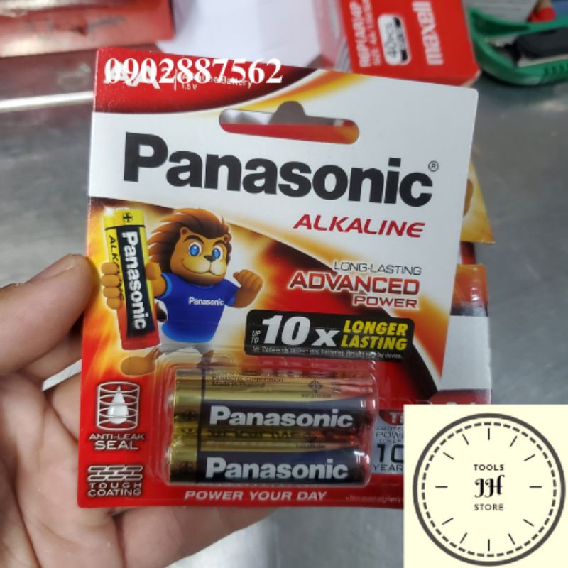 viên pin Panasonic Alkaline  1 vỉ 2 viên (AA, AAA)