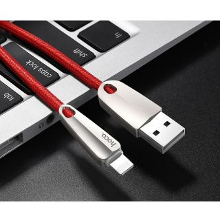 Cáp lightning tự ngắt khi sạc đầy hoco u35 1m2 chân iphone 5/6/7/8/x/ipad- hàng chính hãn