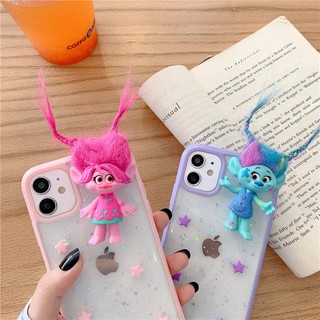Case vỏ✁✹◎little red book troll doll 11pro max apple x phone case iphone7/8plus epoxy se soft 11 female