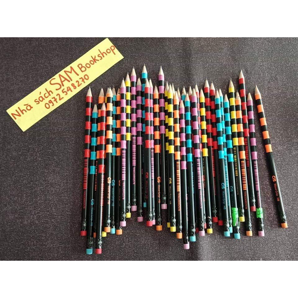 Combo 5 chiếc Bút chì sâu Brazil CIS có vằn kẻ nhiều màu
