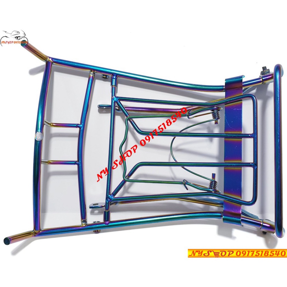 Baga Titan Xe Air Blade 2016 - 2019, AB 2020 MẪU 10 LY DẦY ĐẸP MÀU TITAN. Ảnh thật Sp