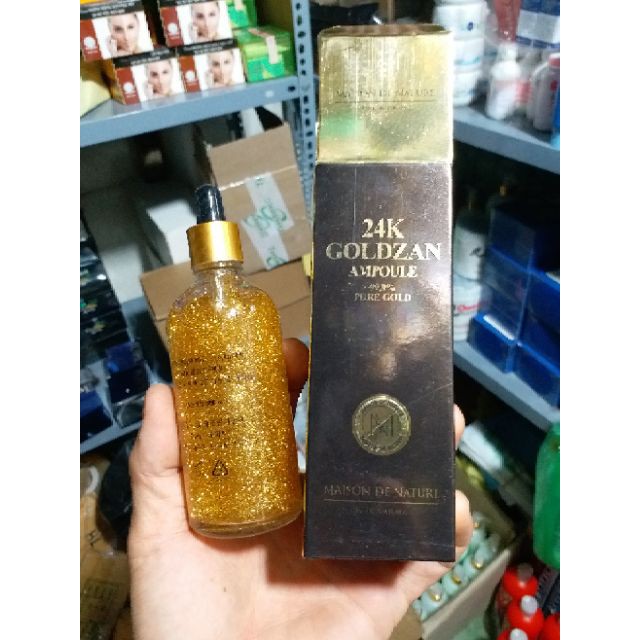 Serum 24k goldzan ( hàng chất đep, chỉ thẩm thấu vào da, không tan )