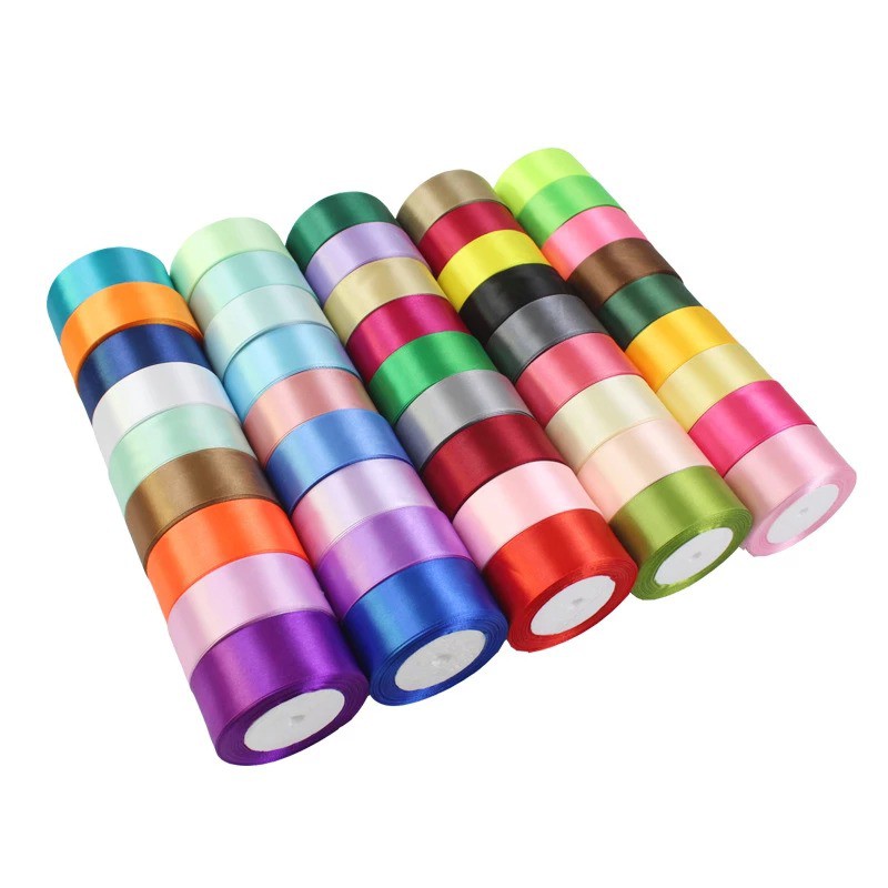Ruy băng, dây ruy băng lụa Satin 5cm giá rẻ nhiều màu làm phụ kiện handmade Pinky Shop mã RBL05CM