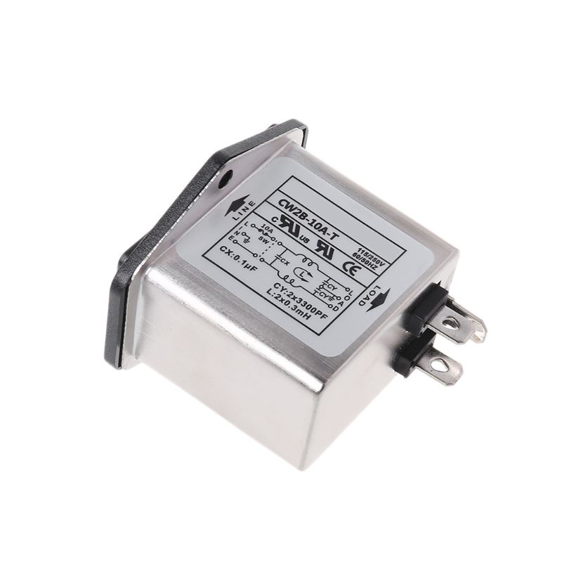 Bộ lọc nguồn MM CW2B-10A-T EMI AC 115/250V