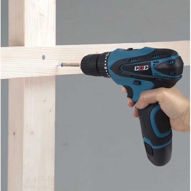 Máy khoan Pin bắt vít cầm tay không dây chính hãng GGG kèm sạc ML 120 | Tặng 2 pin và hộp 24 phụ kiện