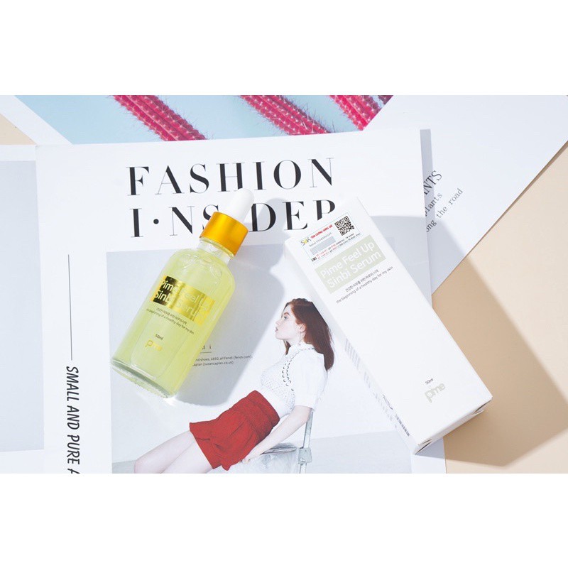 Tinh chất dưỡng trắng Pime Feel Up Sinbi Serum trắng sáng, căng bóng, giảm nám tàn nhang, đều màu da, chống lão hóa 50ml | BigBuy360 - bigbuy360.vn