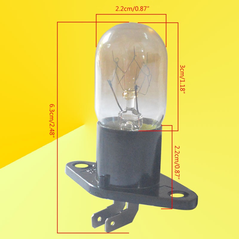 Bóng Đèn Halogen 250V 2A Kèm Đế Thay Thế Cho Lò Vi Sóng