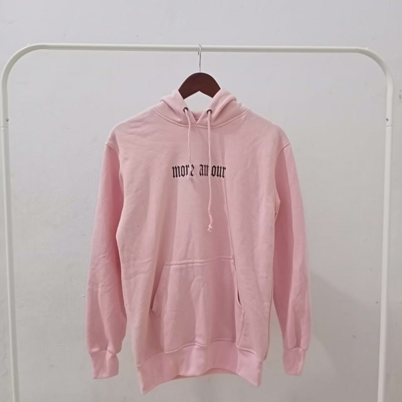 H&M FULL TAG MORE AMOUR PINK ROSE HOODIE SWEATER JACKET HNM hàng mới