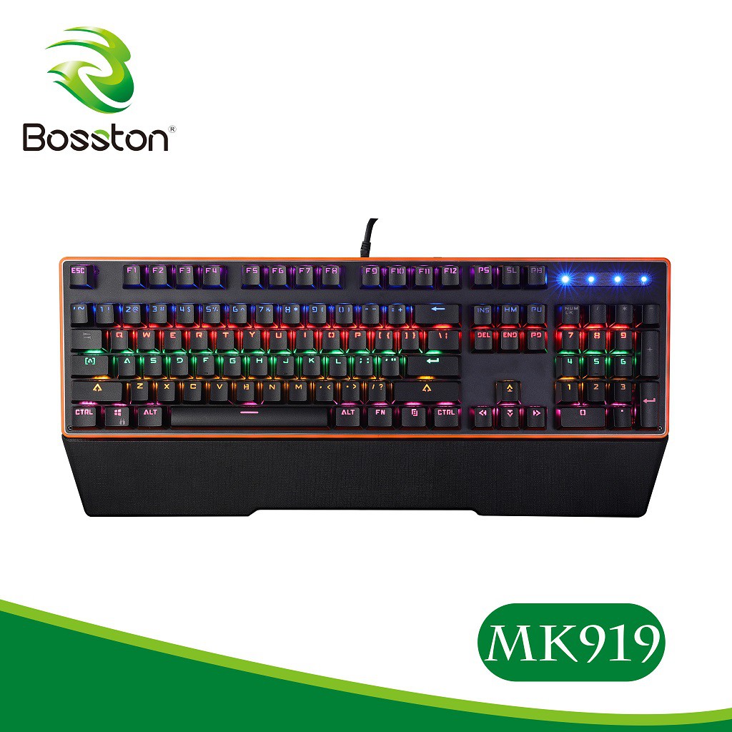 [Mã SKAMSALE03 giảm 10% đơn 200k] Bàn Phím Cơ Bosston MK919 Full Led