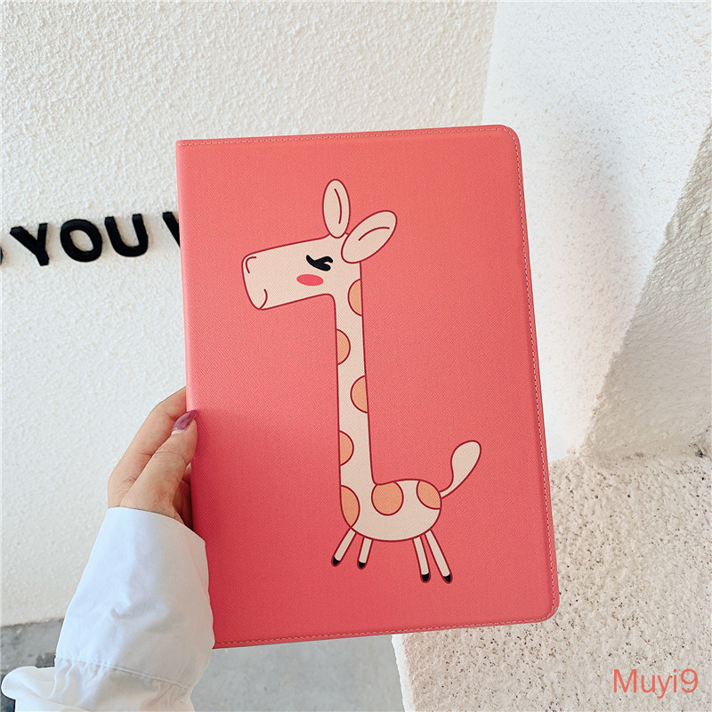 Fashion Personality Creativity Cartoon Cute Giraffe & GD Same Daisy Case For IPad 2018 Cover Mini1/2/3 Shell Mini4 Cover Mini5 Case ipad6/ipad Air2 Soft Case Ipad Pro9.7 Silica Shell ipad2/3/4 ipad6 Fall-proof Shell 10.2 Case