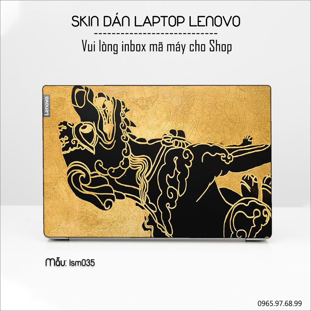 Skin dán Laptop Lenovo in hình Nghê Việt Nam - lsm035 (inbox mã máy cho Shop)